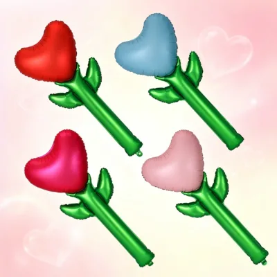 New Large Valentine's Day Balloon Goddess's Day Balloon Women's Day Heart Flower Ceremony Sense Shopping Mall Gift Love Party