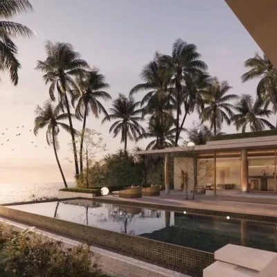 Foshan Luxury Furniture House Plans Resort Villa 3D Rendering Design Interior Design Service