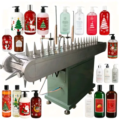 New Automatic Rotary Table Flame Treatment Machine for Cosmetic Bottles Jars Tubes Improving Printing Coating Adhesion Portable