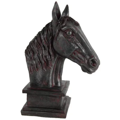 Resin Large Horse Head Bust Figure Sculpture