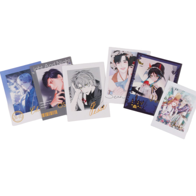 Custom Anime Cards Colorful Laminating Anime Post Card