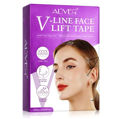 60pcs Invisible Facial Lifting Eye Double Chin Lift Tape Anti- Wrinkle V-line Facelift Patch Tapes