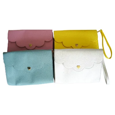 Fashionable PU Leather Bag School Office Solid Colorful Large Capacity Creative Pencil Pen Bag for Teenagers