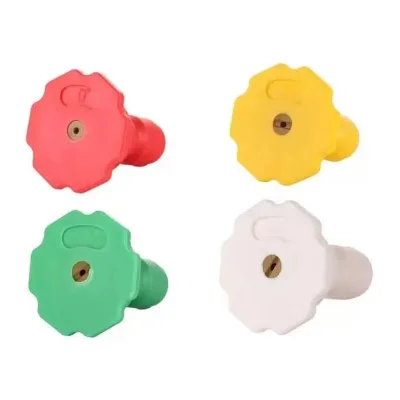 1/4 Inch Plastic Multi-Angle Sprayer Nozzle Tip for High-Pressure Washer Pressure Cleaning Car Wash Applications
