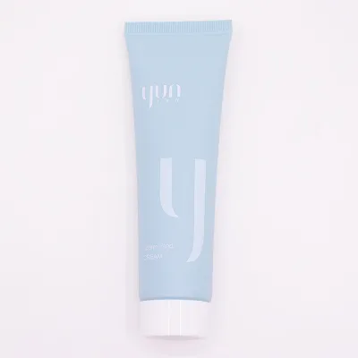 OEM logo 110g Eco-friendly PCR Material Beauty Face Wash Cream Tube Empty Plastic Tube With Screw Cap