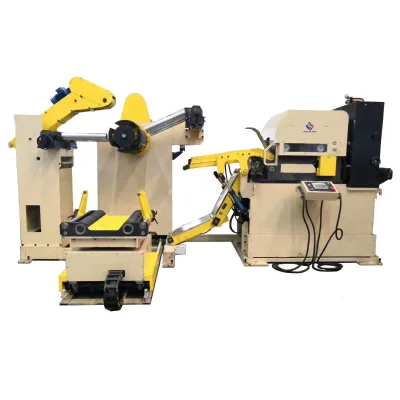 Hot Sale Aluminum Coil Uncoiler Flattening CNC Servo Feeder 3-in-1 Machine