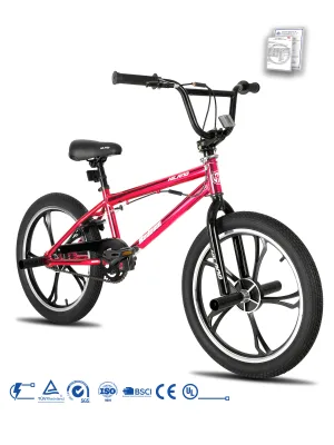 JOYKIE HILAND Hot Selling 20-inch Stunt Bike High Carbon Steel Vacuum Plating 2.35 Tires 360° Stem&BMX Begs with U Brake 90% SKD