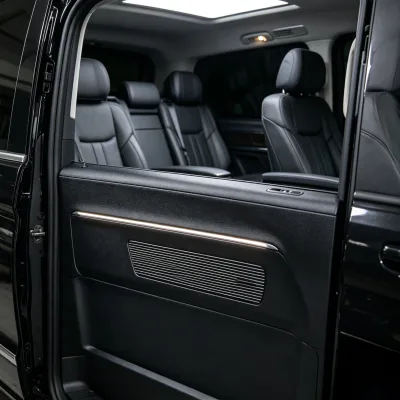 Welcome Pedal Custom Luxury Van Interior Upgrade Accessories Mercedes Sprinter W906 907 Black LED Colorful Illuminated Door Sill