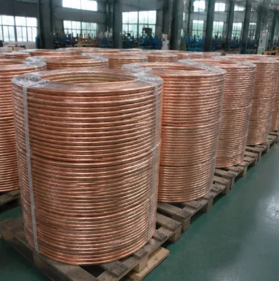 Copper Coil Tube 1/4 Inch 3/8 Inch for Air Conditioner Split System Custom Coil Length Factory Direct