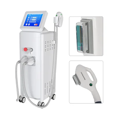 Vertical Multifunctional IPL Elight RF Hair Removal Skin Rejuvenation Machine for Commercial Use
