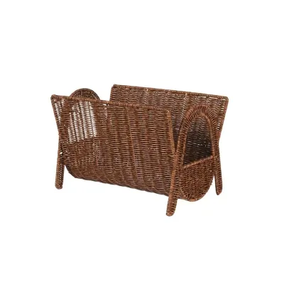 pp Rattan Woven Guesthouse Café Magazine Storage Basket Sample Room Home Living Room Hand-woven Storage Basket
