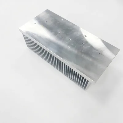 Wide Body High Density Vertical Fin Extruded Aluminum Heatsink