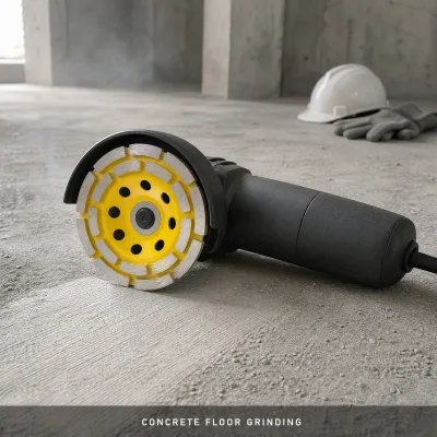 Fast Stock Removal Double Row Diamond Cup Wheel, Sintered Diamond Segments for Smooth Concrete Floor Grinding