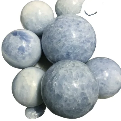 natural healing blue calcite crystal quartz ball blue celestite sphere for sale
