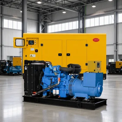 3 Phase 100Kw 200kw 250kva Open Frame Diesel Standby Generator Brushless 100% Copper Alternator Remote Start ATS Genset