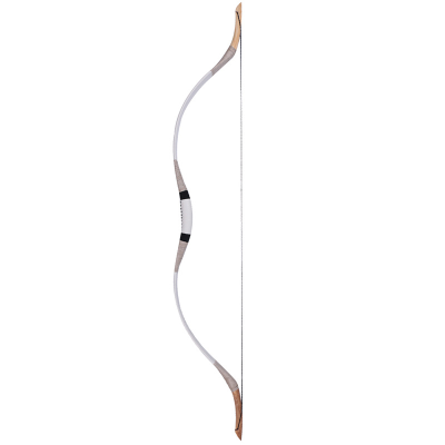 White Cowhide Bow 30-70 Pounds Traditional Bow Real Cowhide Archery Sports Bow and Arrow
