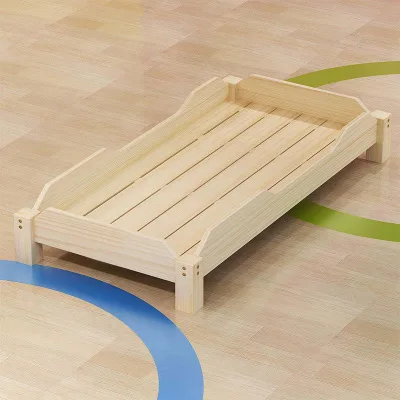 Montessori Wooden Single Bed for Children Infant Crib Bedroom Daycare Furniture Preschool Furniture