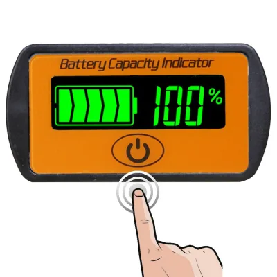 LY7S 12V/24V Adjustable LCD Car Lead-Acid Lithium BatteryVoltmeter Voltage Tester Touch-Type Voltage Battery Capacity Indicator New