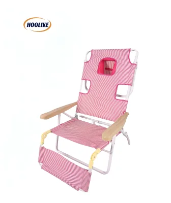 Factory Direct Sale Backpack Beach Chair With Face Hole - Portable Lounge Chair Heavy Duty Tanning Chair