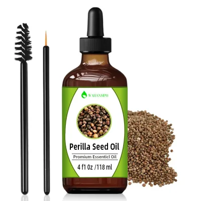 Natural Perilla Seed Oil Cold Pressed Perilla Frutescens Clear Light Amber Liquid for Soap Lotion Cream Massage Oil and Personal