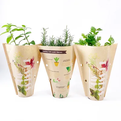 Paper Sleeve Flower Packaging Plant Flower Pot Sleeve