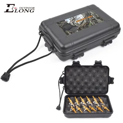 Elong Outdoor Broadhead Storage Case with Foam Plastic Portable Hunting Arrowheads Archery Box