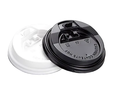 80mm Diameter Disposable sharp Mouth Cup Lid Plastic Cup Lid Hot and Cold Drink Coffee Cup