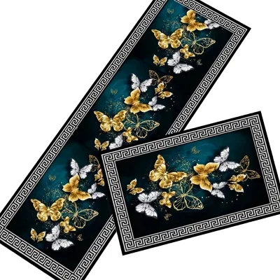 Kitchen Mat Floor Mat Oil-proof Waterproof Non-slip Dirt-resistant Water-absorbing Doorway Bathroom Entrance Door Mat Household