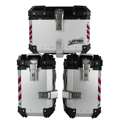 Aluminum Motorcycle Tail Box 45L Motorcycle Side Box 36L for CB500X High Quality Square Corner Waterproof Motorcycle case