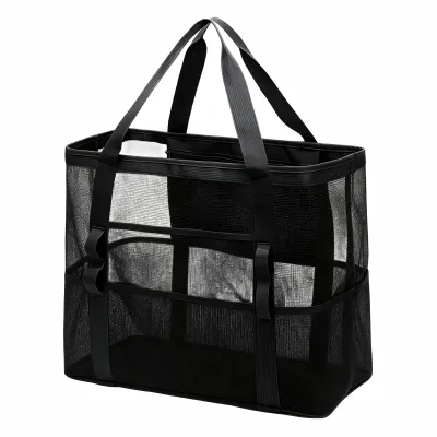 Sandbox Swimming Mesh Bag Small Holes Block Fine Sand Bright Colors Side Handle Easy Pulling Quick Dry Waterproof Breathable