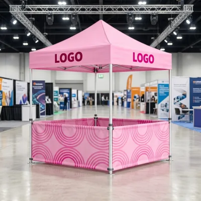Instant Folding Aluminum Frame Waterproof Fire Retardant Trade Show Tent Heavy Duty Quick Setup Events Commercial Promotion High