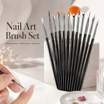 Professional Nail Art Brush Set for Gel Nail Design Fine Line Painting Dotting Tools Manicure Brush Wholesale OEM Private Label