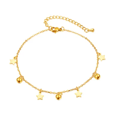 Beautiful Design Star Charm Gold Anklets for Women Beach Anklets Bracelet Fashion Jewelry Gift Party
