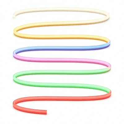 Flexible Silicone LED Neon Strip Light Yellow Blue Pink Green Red for Sign Making Retail Display Interior Lighting