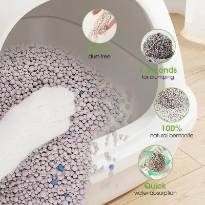 Burr-Free Soft Round Granules | Comfortable for Kittens, Senior & Short-Legged Cats