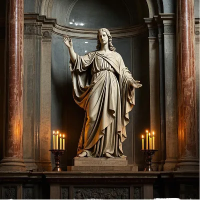 Custom Size Modern Hand Carved Marble Sculptures Western Design Indoor/Outdoor Garden Church Home Office Figures for Villas