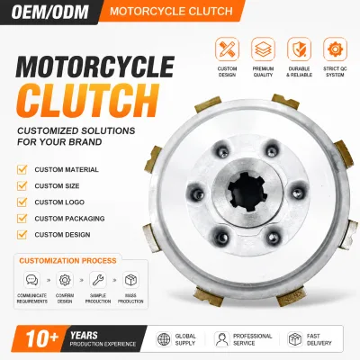 Customizable Motorcycle Clutch Kit for BAJAJ205-225 Models OEM/ODM Support for Logo and Packaging Factory Direct Supply