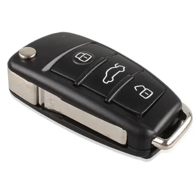Chezhihui OEM Audi A6L 8P0 837 220 D 3-Button FSK315MHz HU66 Remote Key with 8E Chip Car Remote for CN/GUA