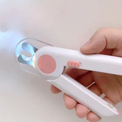 Eco-Friendly Plastic Cat & Dog Nail Clippers with LED Lights and Nonslip Grip Handle