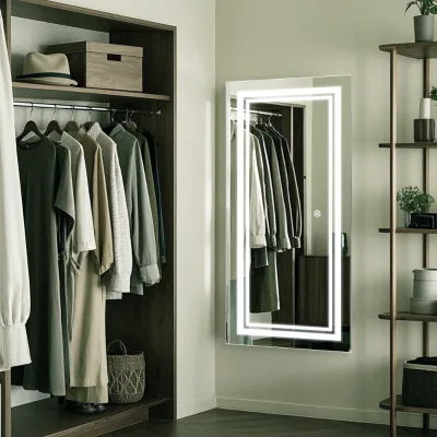 Full - body Aluminum - framed LED Mirror MAW-431