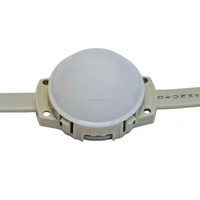 High Brightness 5cm Full-Color LED Pixel Light Source 512 Breakpoint Resume External Control IP67 Outdoor Waterproof PC Material