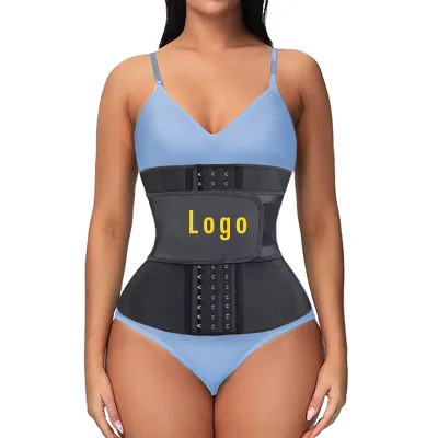 Wholesale Women Waist Trainer for Tummy Tuck Sauna Sweat Sports Girdle Colombian Shaping Girdle 9 Bones Gaine Amincissante Latex