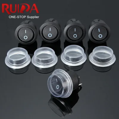 KCD1 KCD2 Series 20mm 23mm PVC Waterproof Cover Dust Cap for Round Rocker Switch
