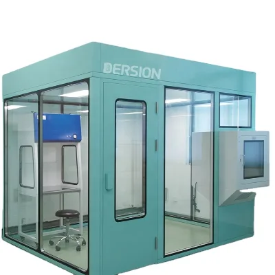 Prefabricated Mobile Clean Room Industrial Wall Panels Clean Room Differential Pressure Digital