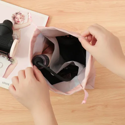 For Velvet Dyson Hair Dryer, Straightener, Curling Iron Accessories Storage Bag, Dust-Proof Hair Care Tool Organizer