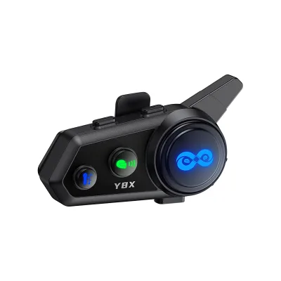 Best Long Range 1500m Bicycle Intercom Audio Mixing Dual Chip Wireless Multiplayer Helmet Intercom Headset