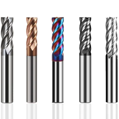4-Flute Tungsten Steel Square & BALL NOSE Milling Cutter Single Carbide CNC End Mill 8mm Shank Diameter Custom Endmill Carbide