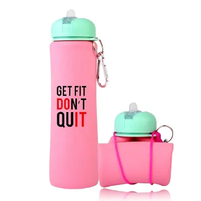 Trending Products Botella Para Agua De Pelota Children Folding Foldable 600ml Fancy Hiking Oem Water Bottle Plant for School
