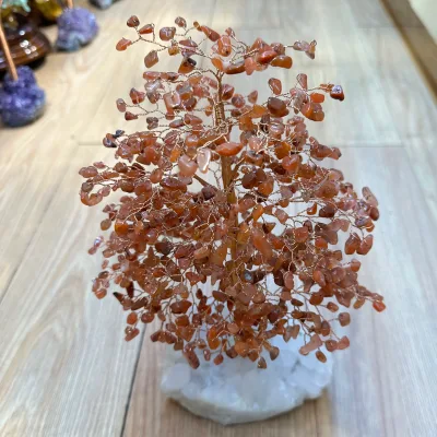 Full Customized Natural Crystal Gemstone Chakra Christmas Fortune Tree Model for Feng Shui Decoration & Gift
