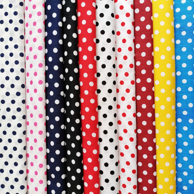 100%Cotton Polka Dots Cotton Printed Fabric